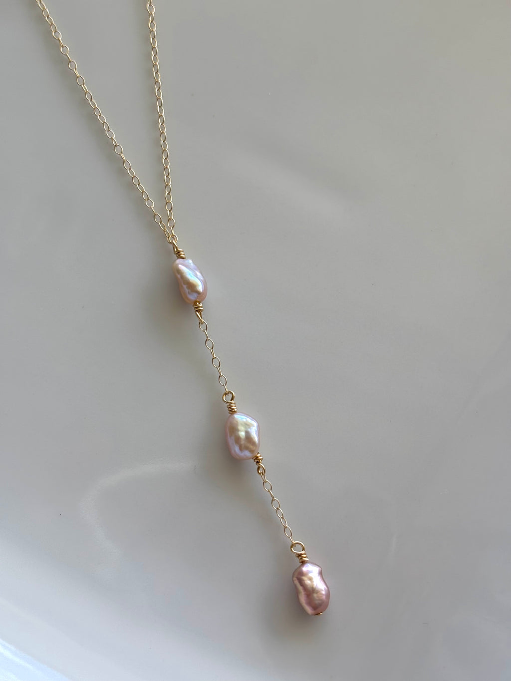 3 KESHI PEARL LARIAT