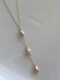 3 KESHI PEARL LARIAT