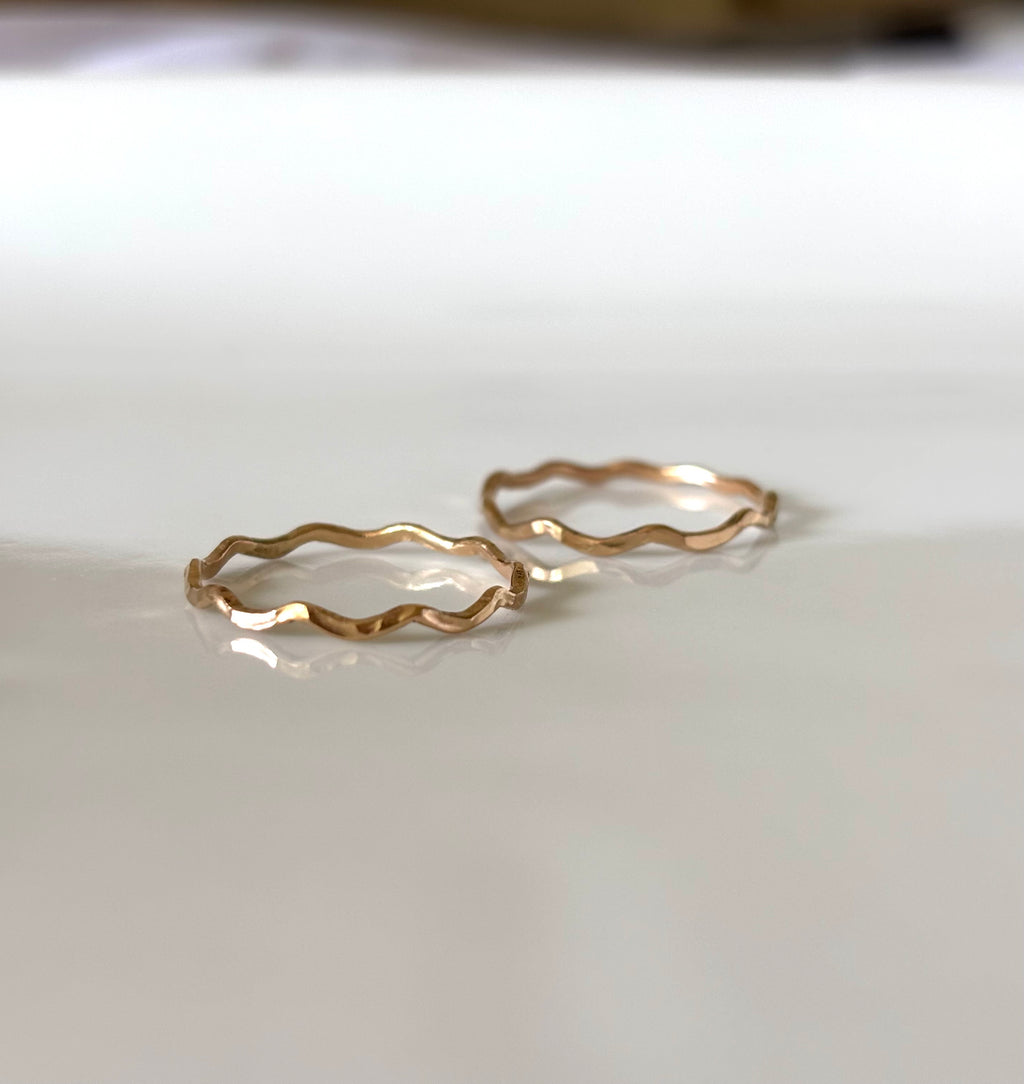 14K GF WAVE RING