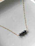 TAHITIAN TRIPLE BAR NECKLACE (ROUND)