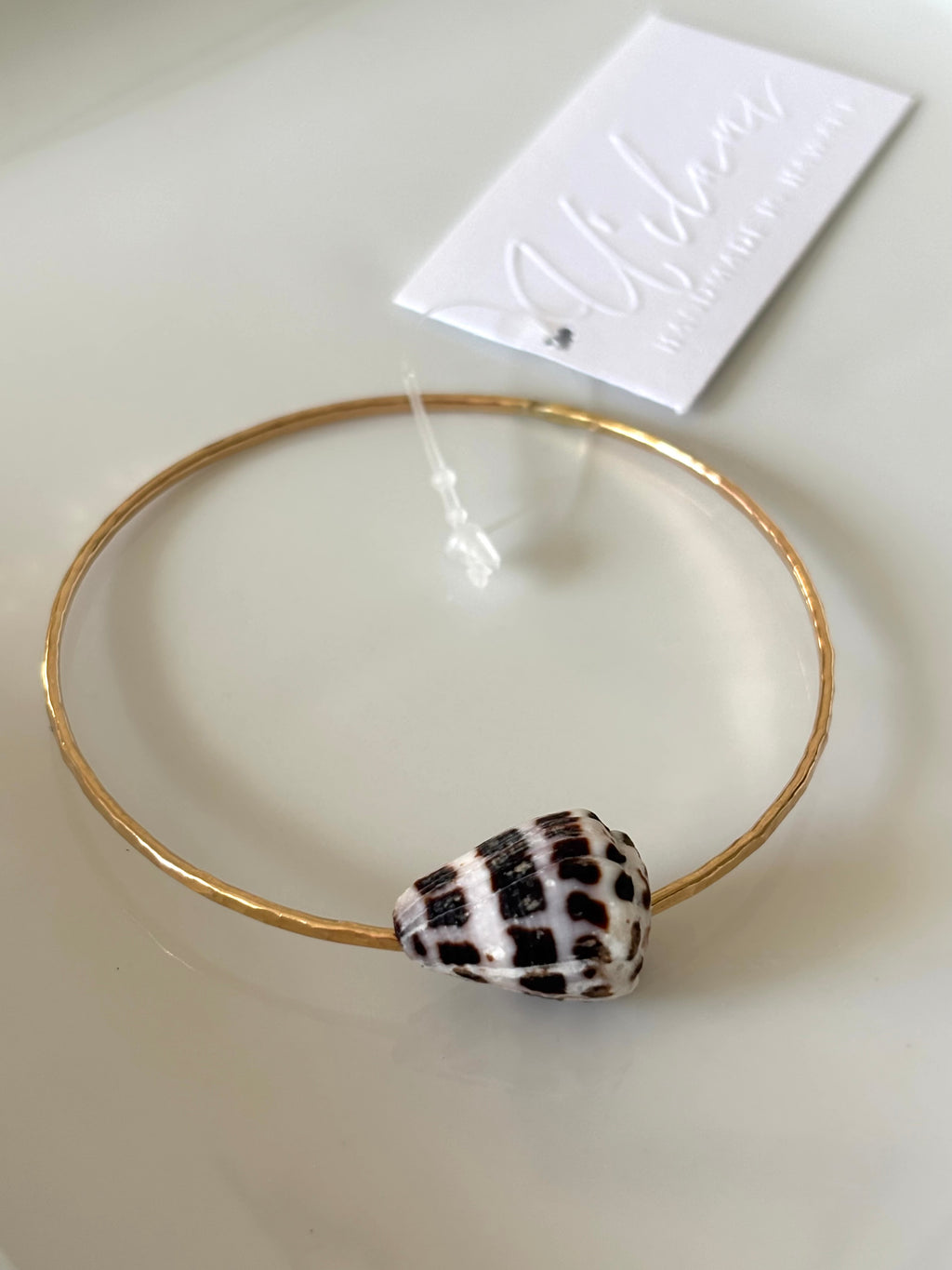 HEBREW CONE SHELL BANGLE