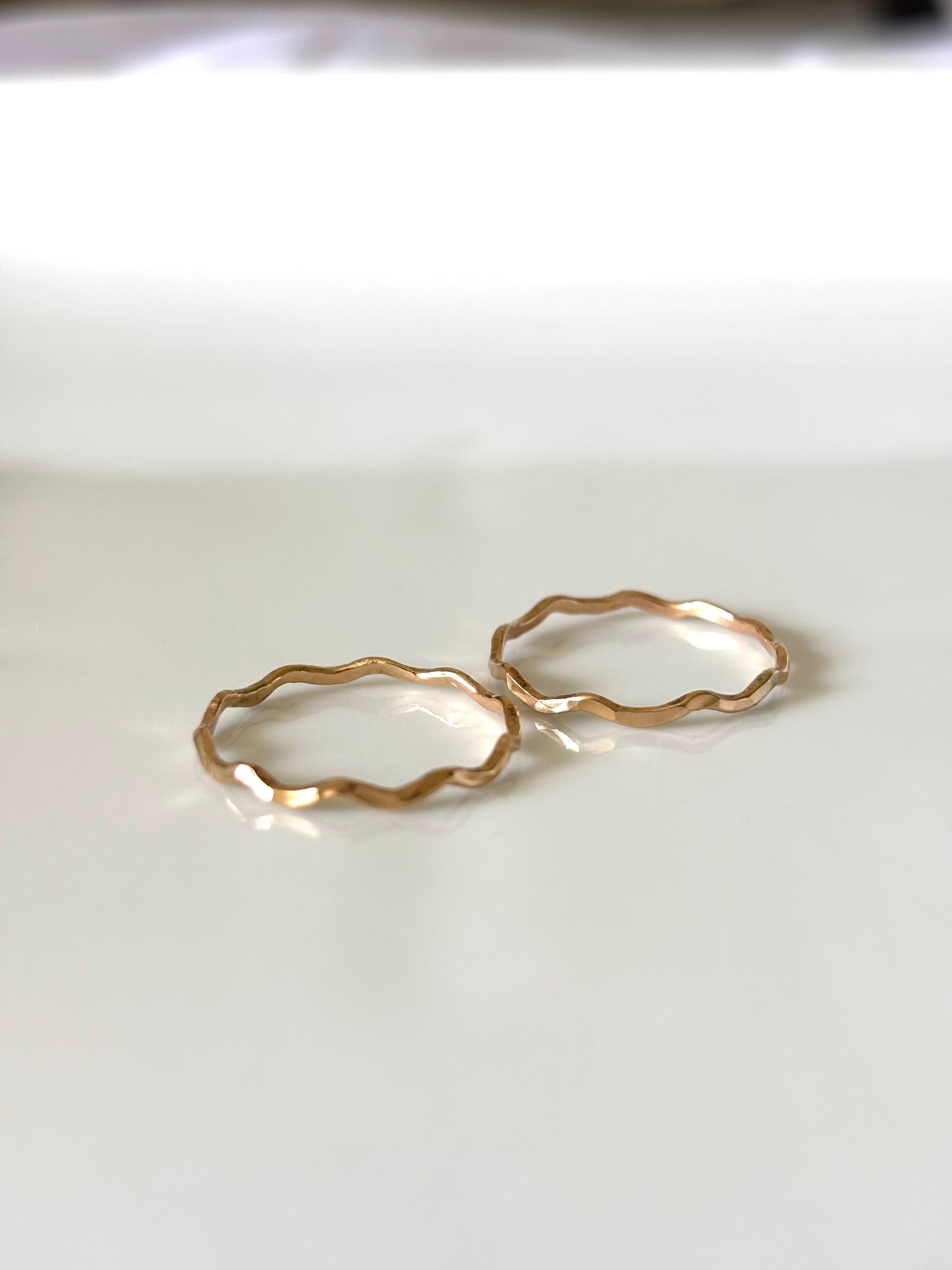 14K GF WAVE RING