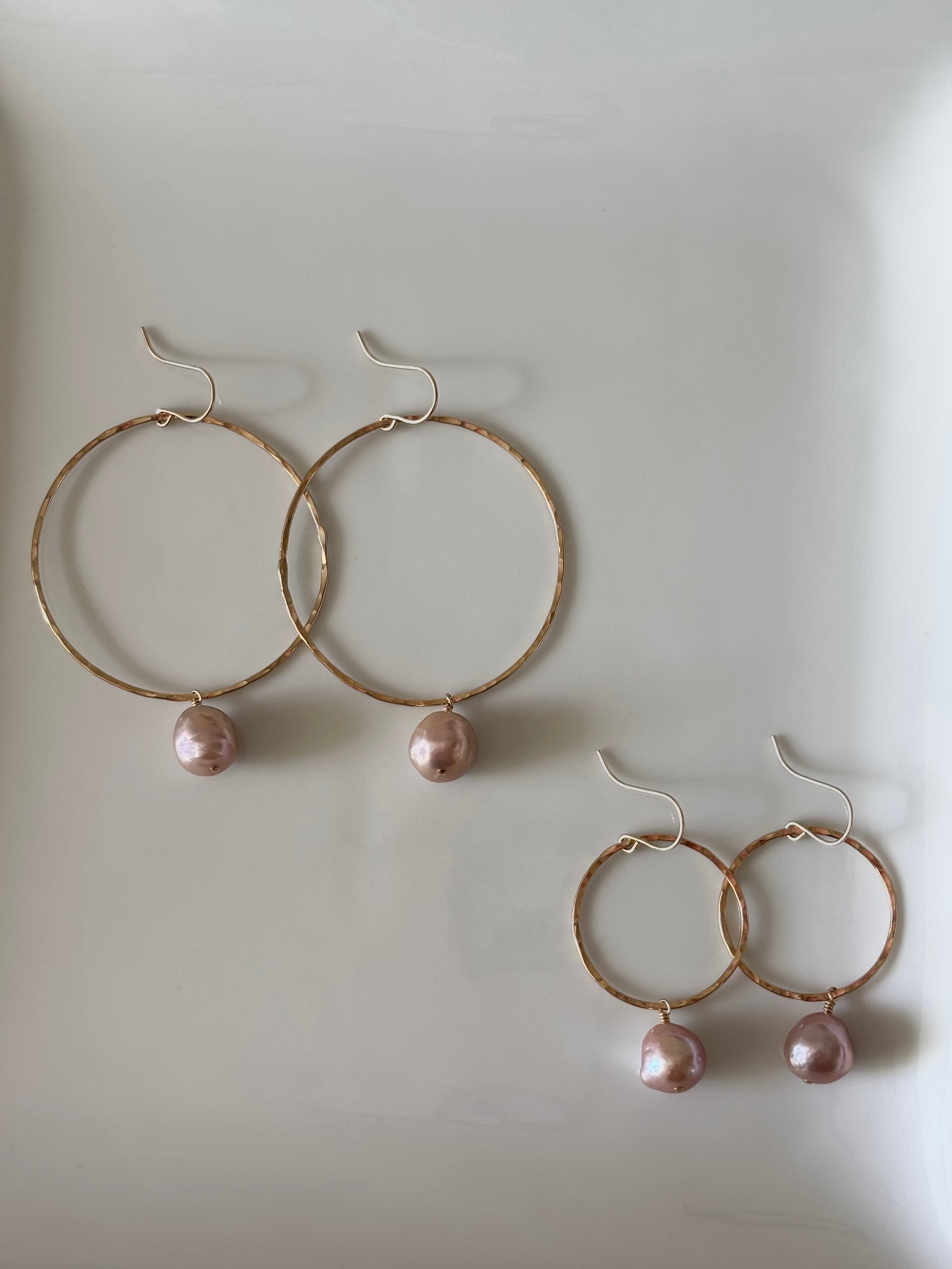 EDISON PEARL HOOPS