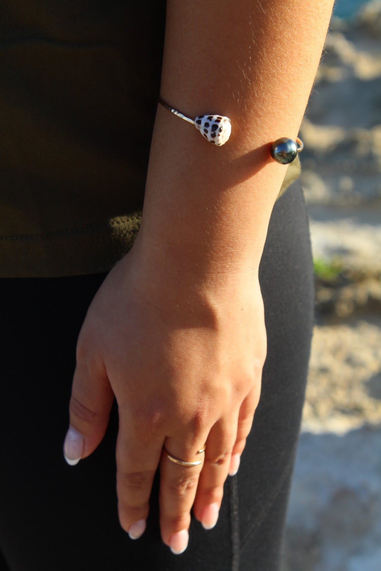 HEBREW CONE SHELL CUFF