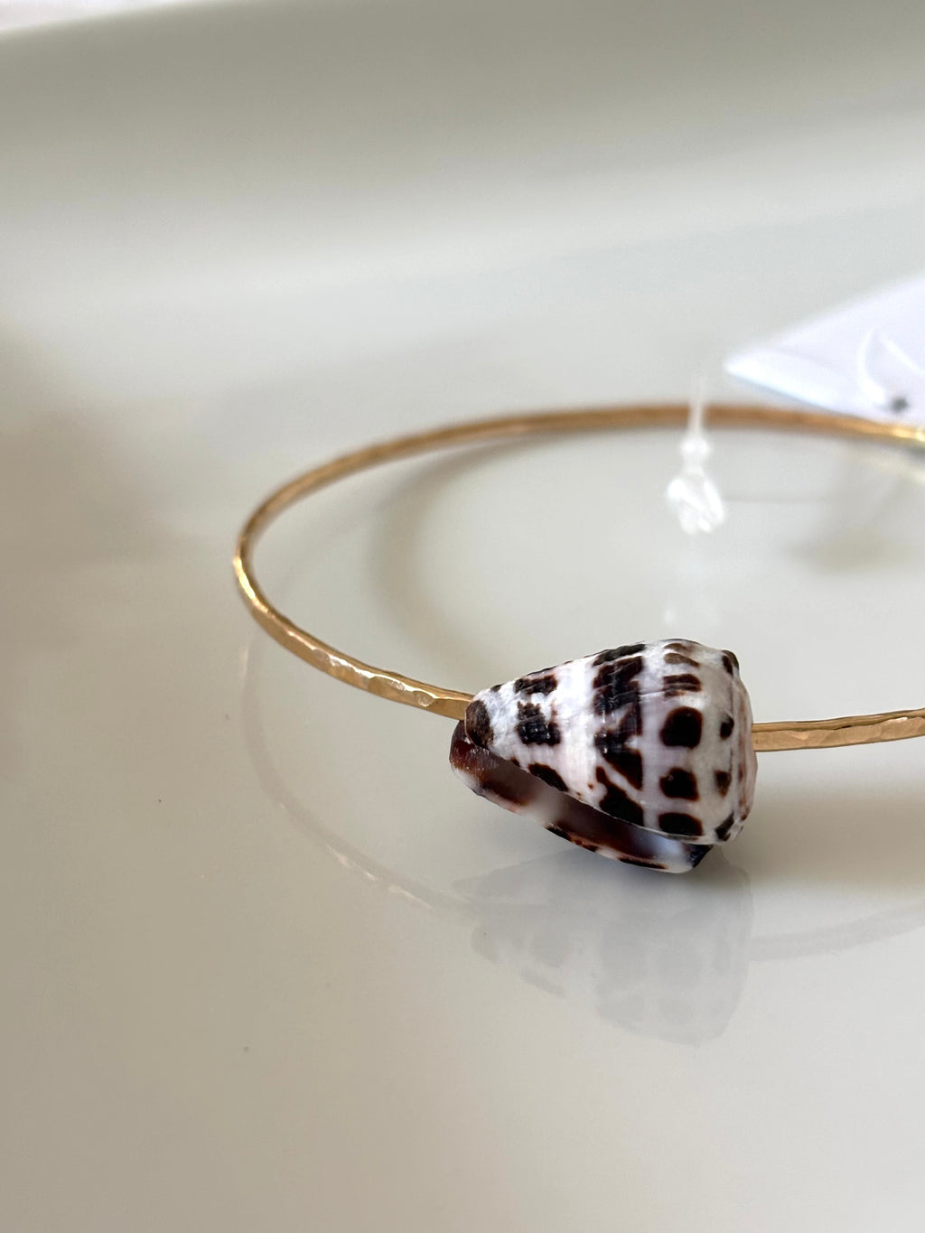 HEBREW CONE SHELL BANGLE